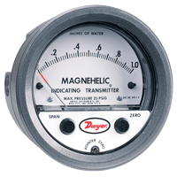 Dwyer Magnehelic Differential Pressure Transmitter, Series 605